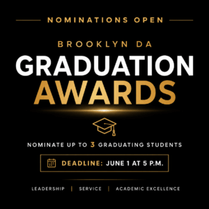 Brooklyn DA Graducation Awards flyer.